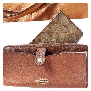 Coach crossgrain multifunctional wallet